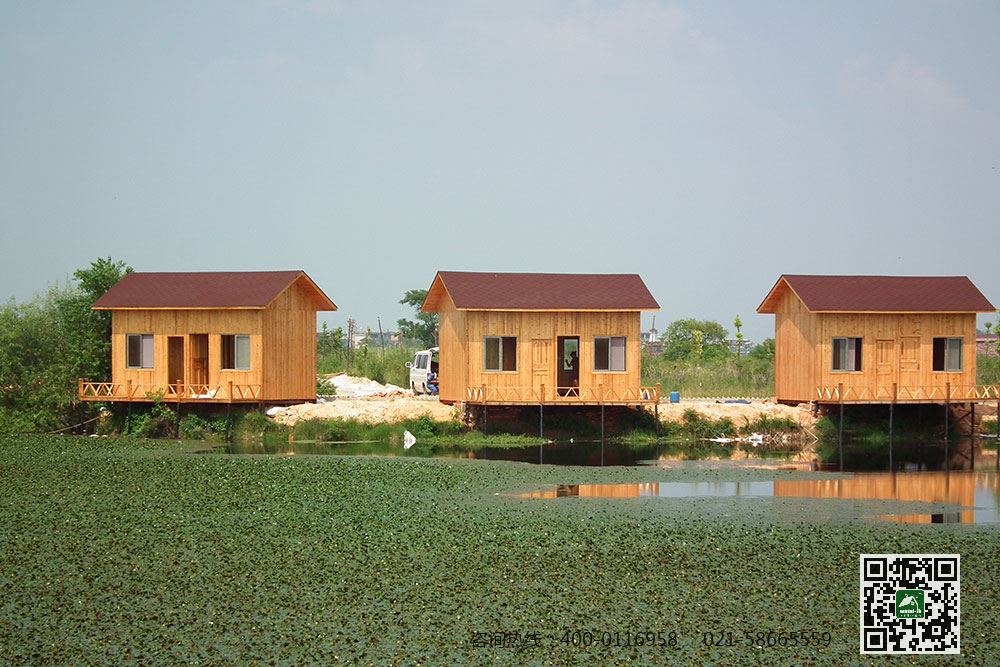 江西余干水上小木屋建造项目